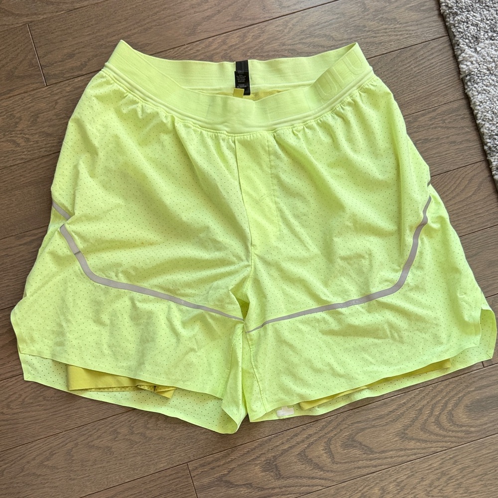 Green Lulu Mens Athletic Shorts